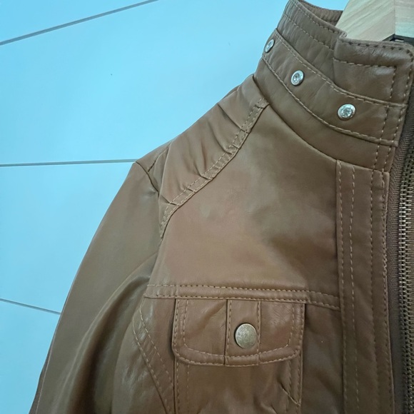 Vegan Leather Jacket - Picture 2 of 6